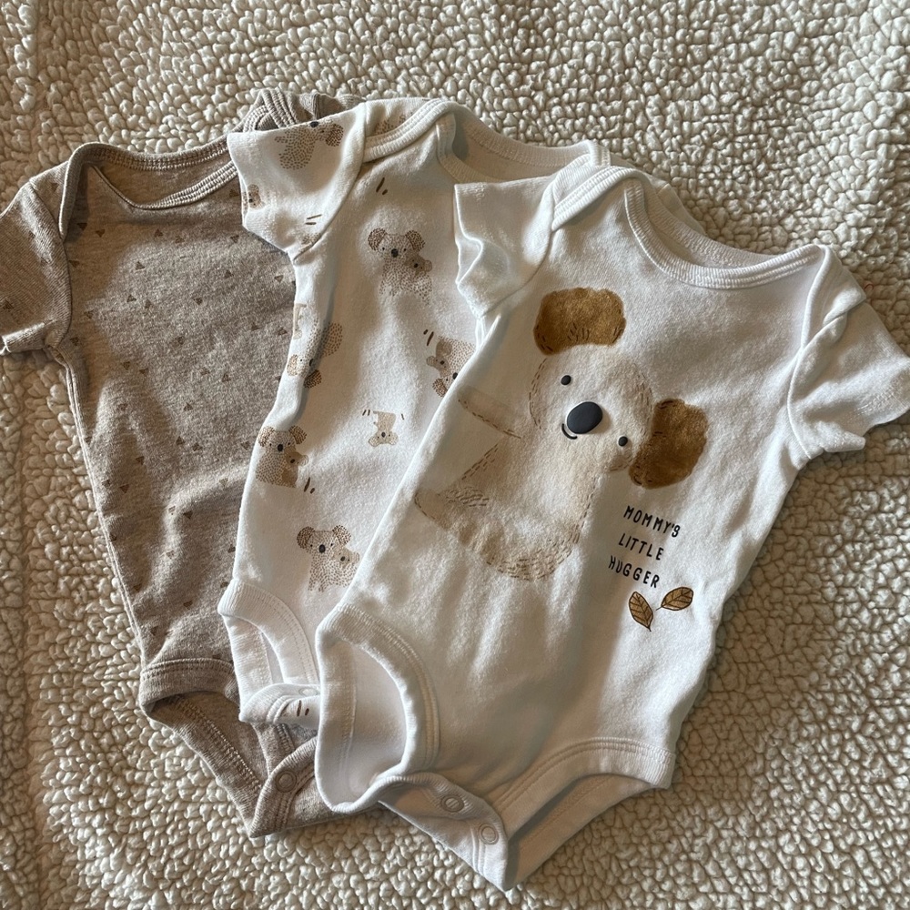 3 newborn boy onesies